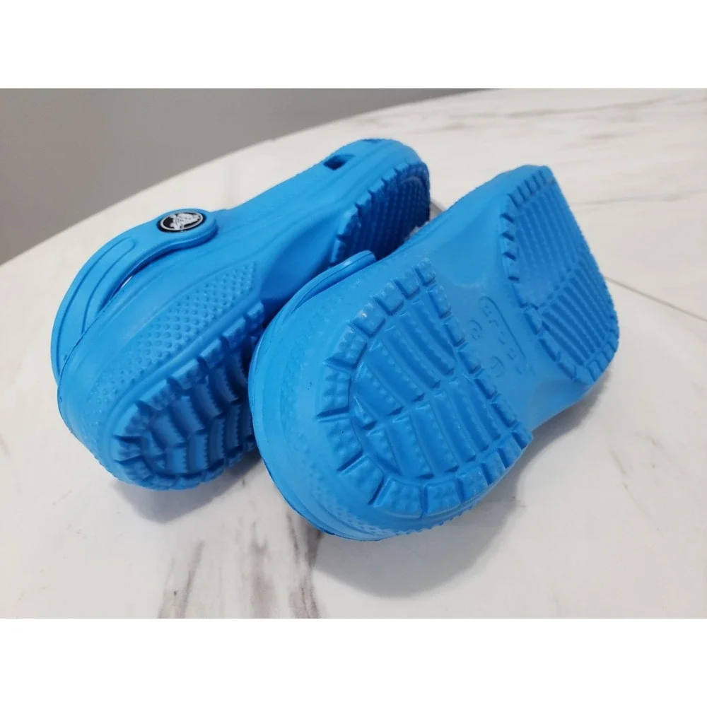 NEW SZ 2 / J2 Crocs CLASSIC KIDS YOUTH ClogS  Ocean blue JUNIOR boy girl